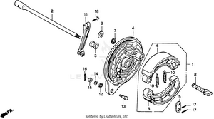 Rear Brake Panel Schematic