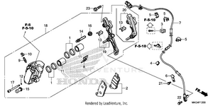 Front Brake Caliper Schematic