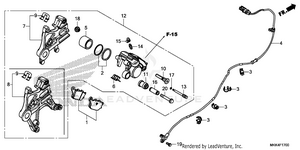Rear Brake Caliper Schematic