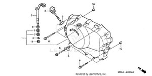 Right Crankcase Cover Schematic