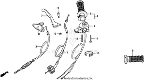 Handle Lever + Switches + Cables Schematic