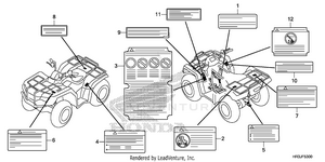 Caution Label Schematic