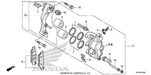 Front Brake Caliper Schematic