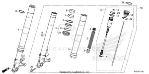 Front Fork Schematic