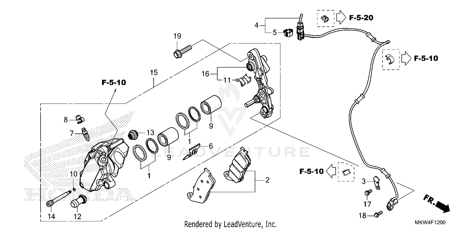 FRONT BRAKE CALIPER