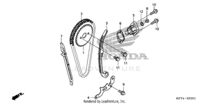 Cam Chain + Tensioner (2) Schematic