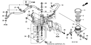 Rear Brake Master        Cylinder (cbr1000rr) Schematic