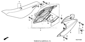 Seat + Side Cover Schematic