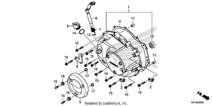 Right Crankcase Cover Schematic
