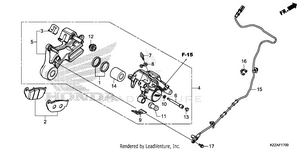 Rear Brake Caliper Schematic