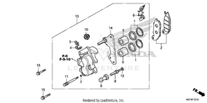 Front Brake Caliper Schematic