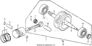 Crankshaft + Piston Schematic
