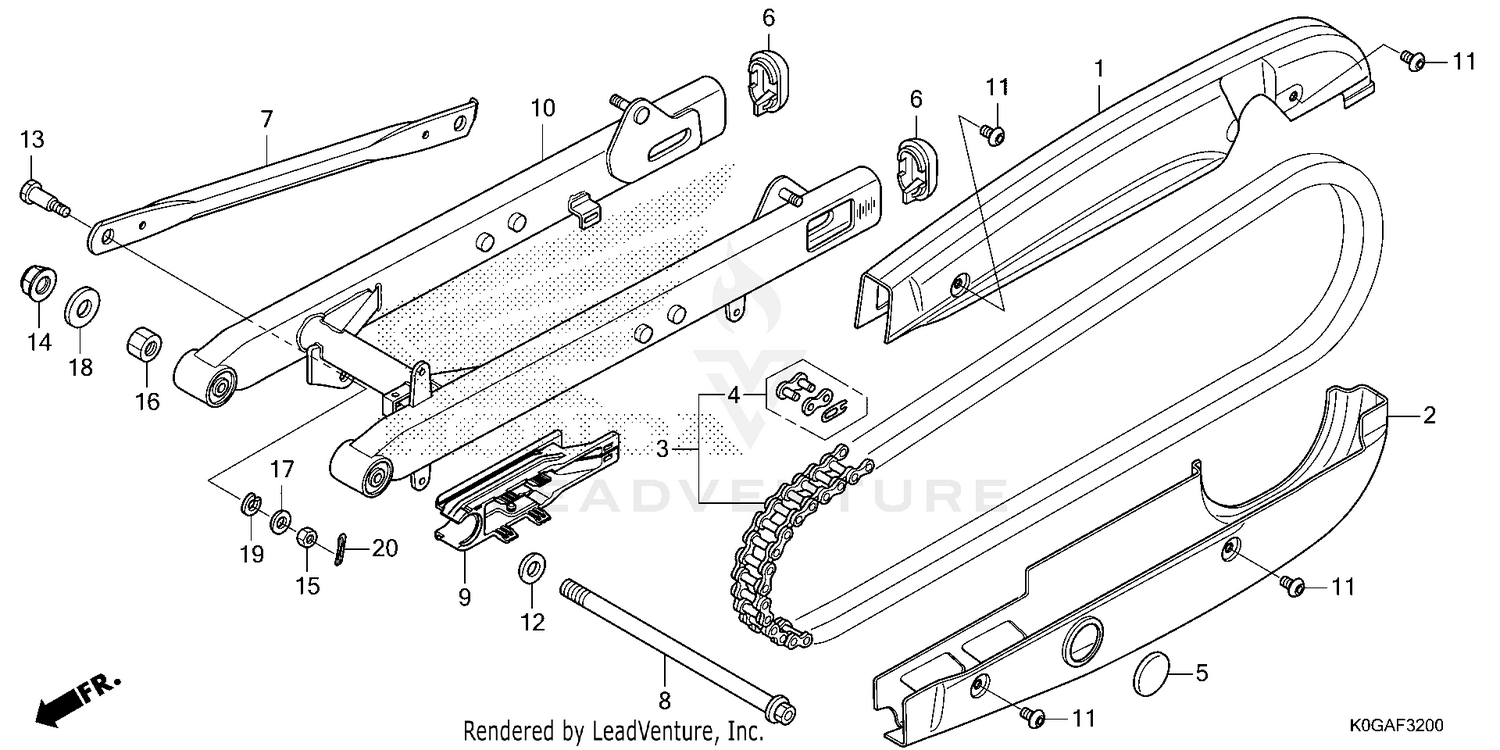 SWINGARM@CHAIN CASE