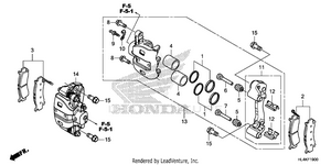 Front Brake Caliper Schematic