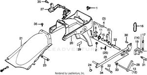 Rear Fender Schematic