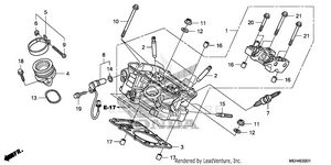 Rear Cylinder Head Schematic