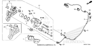 Rear Brake Caliper Schematic