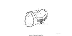Leather Touring Bag (fringed) Schematic