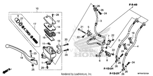 Front Brake Master       Cylinder (2) Schematic
