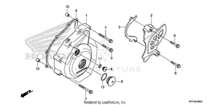 Left Crankcase Cover Schematic