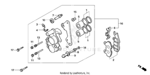 Front Brake Caliper Schematic