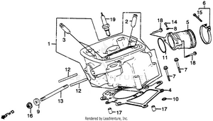 Right Cylinder Head Schematic