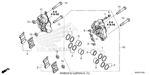 Front Brake Caliper Schematic