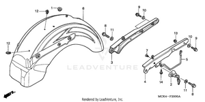 Rear Fender Schematic