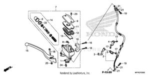 Front Brake Master       Cylinder (1) Schematic