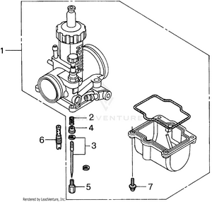 Carburetor O.p. Parts Kit Schematic