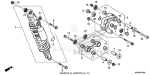 Rear Shock Absorber Schematic