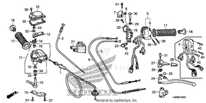 Handle Lever + Switch + Cable Schematic