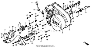 Right Crankcase Cover Schematic