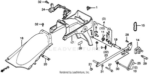 Rear Fender Schematic