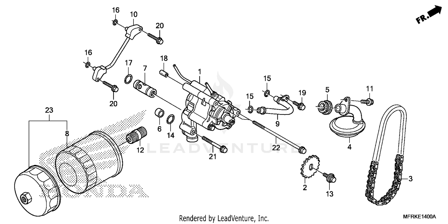 OIL FILTER@OIL PUMP