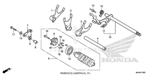 Gear Shift Drum Schematic