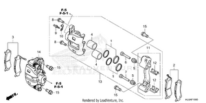 Front Brake Caliper Schematic