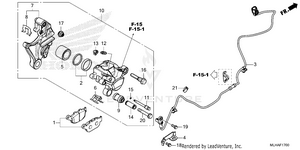 Rear Brake Caliper Schematic