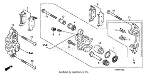 Front Brake Caliper Schematic