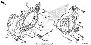 Rear Crankcase Cover Schematic