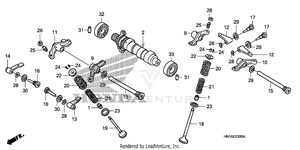 Camshaft + Valve Schematic