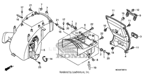 Rear Fender (gl1800'06-) Schematic