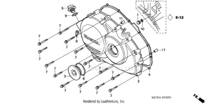 Right Crankcase Cover Schematic