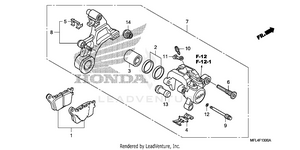 Rear Brake Caliper Schematic