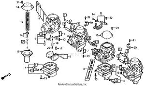 Carburetor (component Parts) Schematic