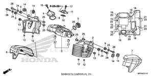 Rear Cylinder Head Cover Schematic