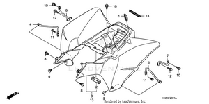 Rear Fender ('06-) Schematic