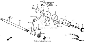 Shift Drum + Shift Fork Schematic