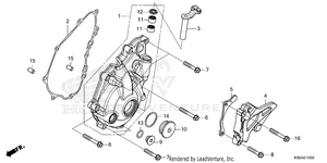 Left Crankcase Cover Schematic
