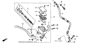Front Brake Master Cylinder Schematic